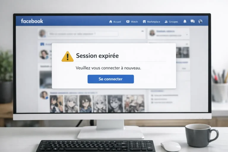 facebook session expirée